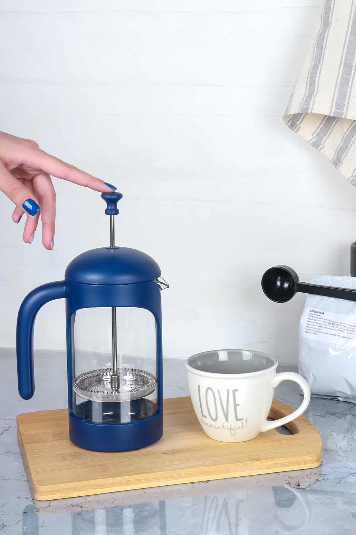Tohana French Press 600 ml - Lacivert