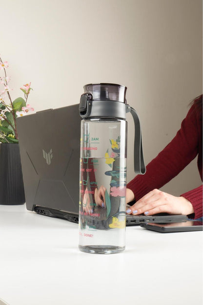 1 Adet Desenli Su Matarası 800 Ml