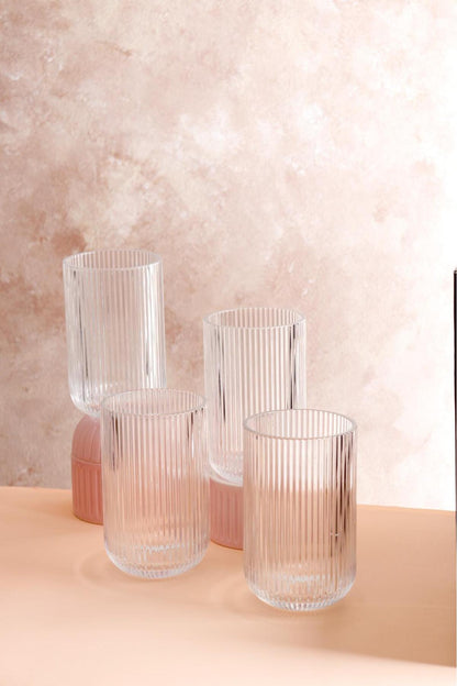 Aster 4 Adet Cam Bardak 440 ml