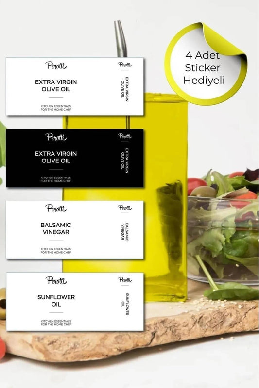 1 Adet Molivet 500 ml Silver Kapak Cam Yağdanlık-sirkelik-sosluk