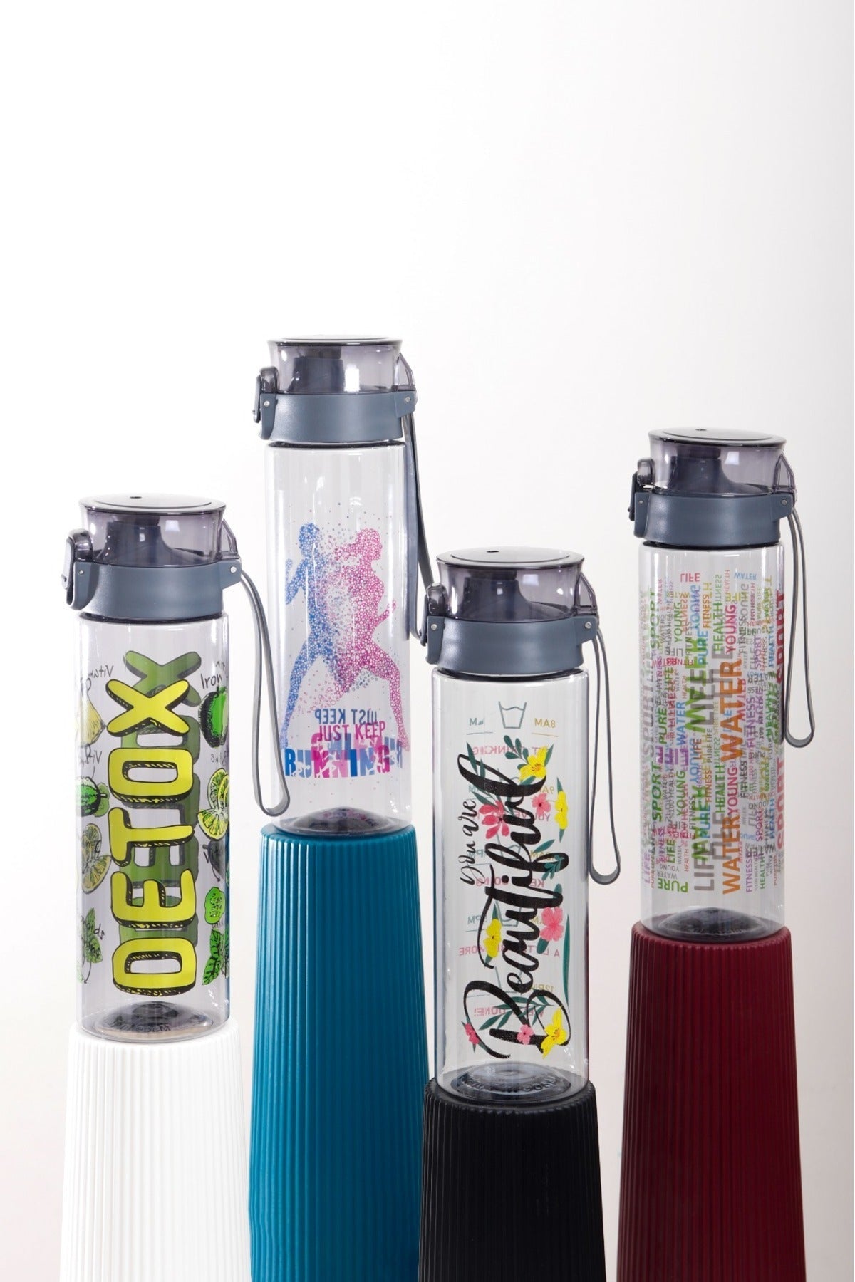 1 Adet Desenli Su Matarası 800 Ml
