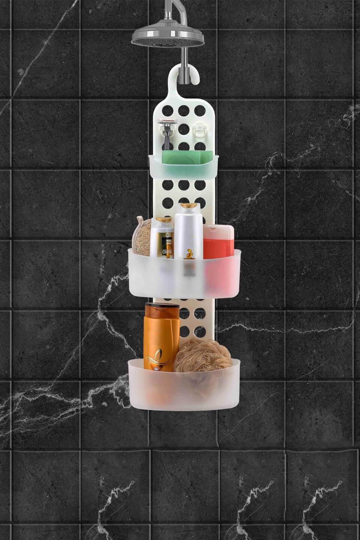 3 Katlı Banyo Askısı – Banyo Düzenleyici Askı