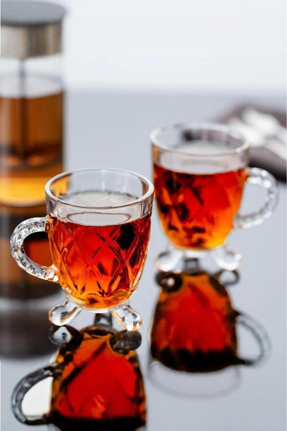 Taylar 4'lü Cam Ayaklı Bardak