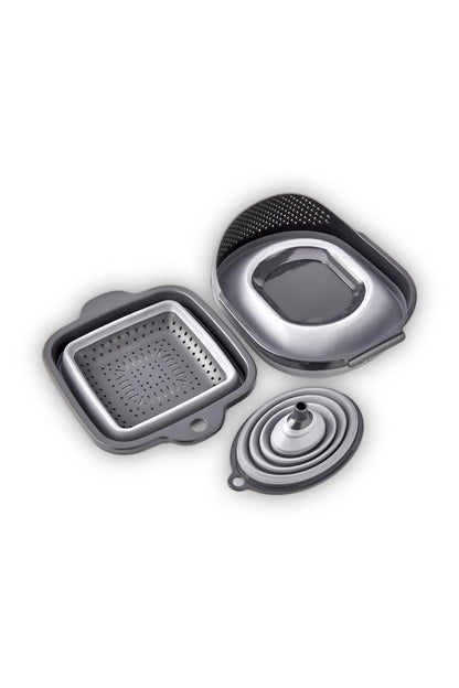 Katlanır 3 Parça Mutfak Süzgeç Seti – Collapsible Set