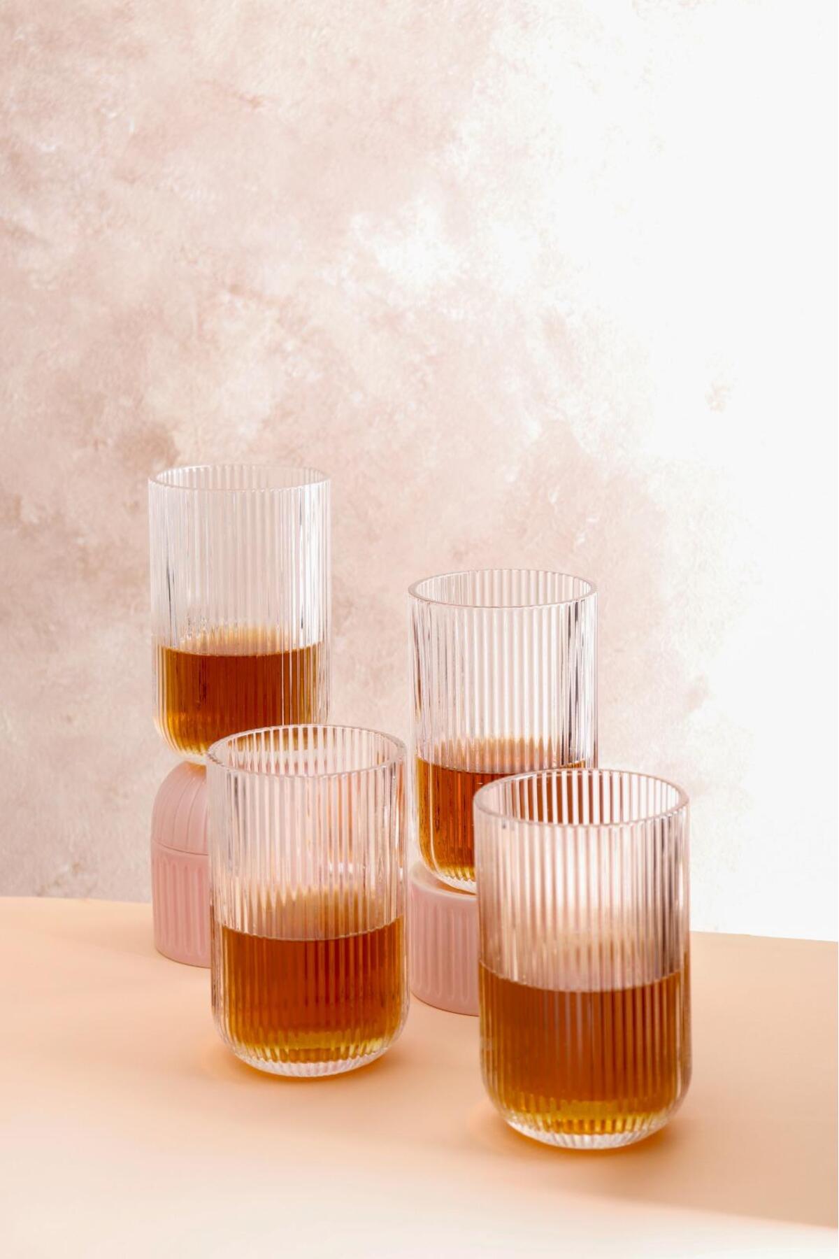 Aster 4 Adet Cam Bardak 440 ml