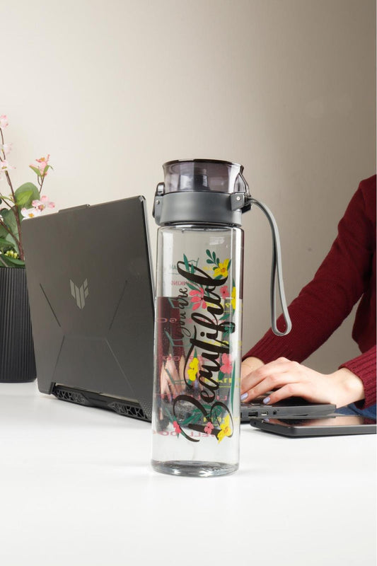1 Adet Desenli Su Matarası 800 Ml