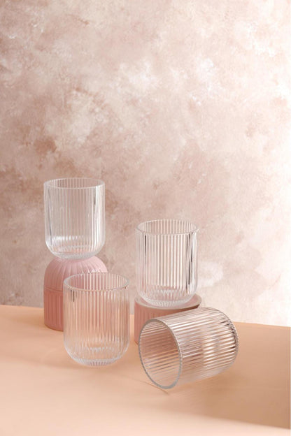 Aster 4 Adet Cam Bardak 275 ml