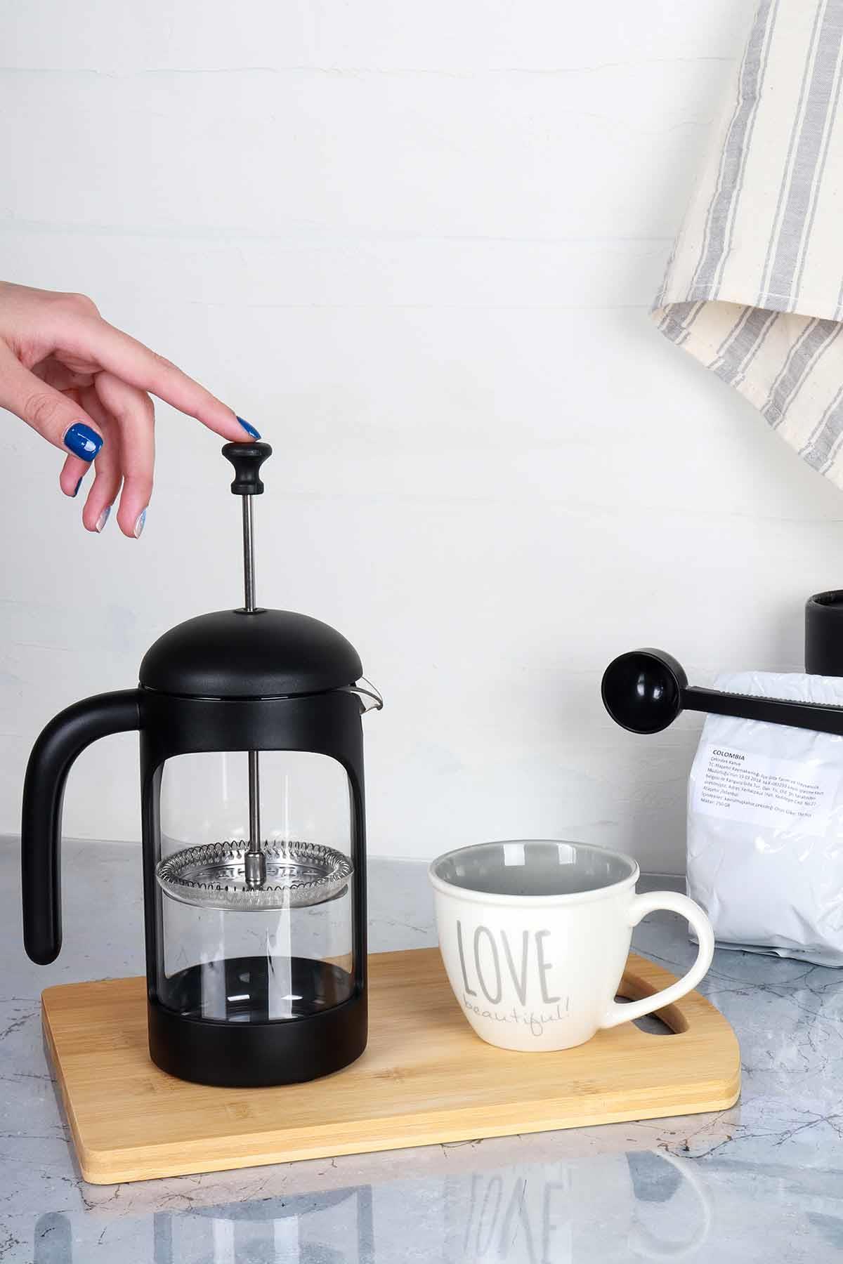 Tohana French Press 600 ml - Siyah