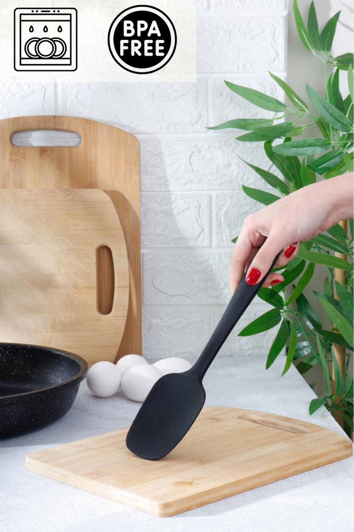 1 Adet Siyah Silikon Spatula