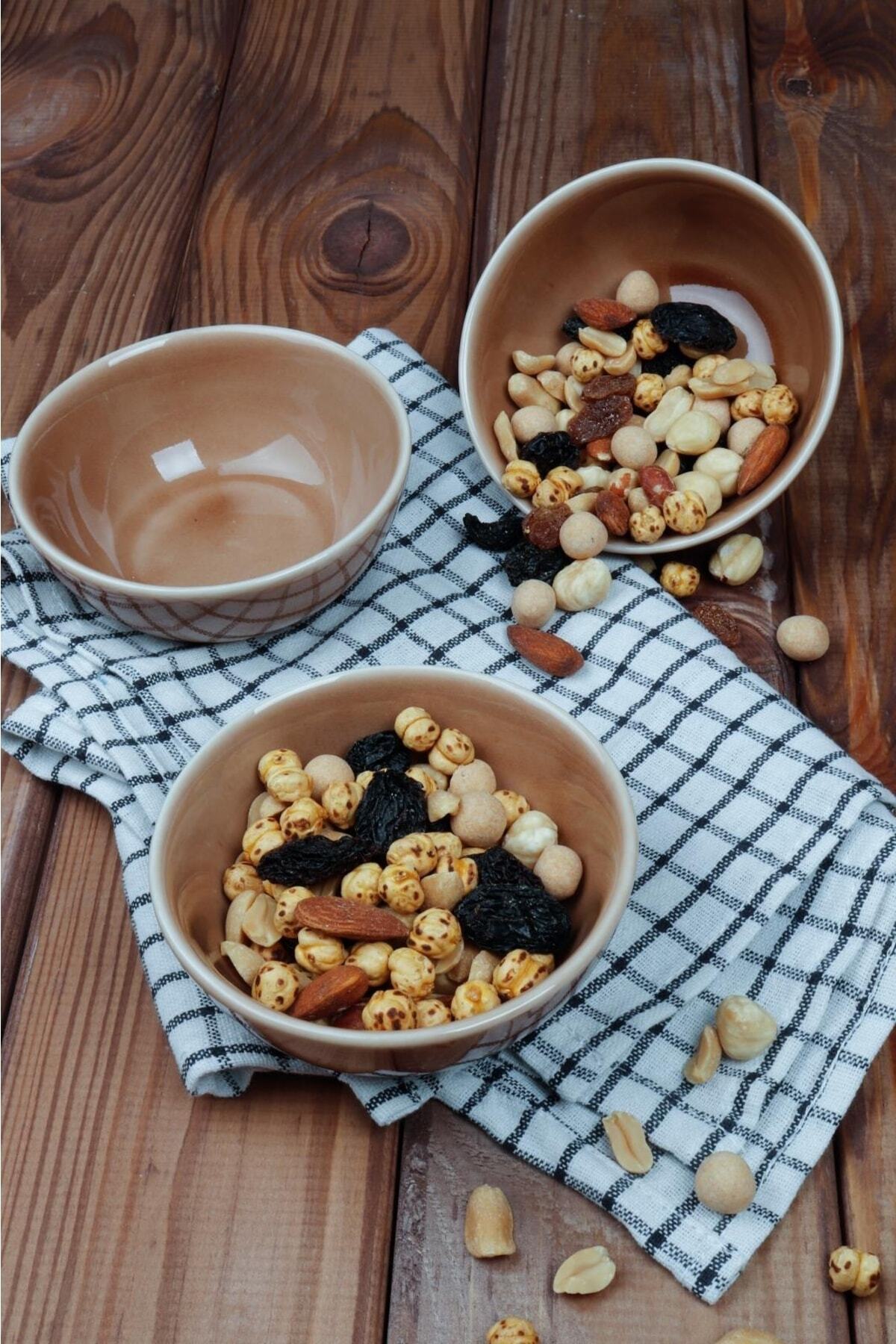 3 Adet Porselen Kase - Çerezlik Kahvaltılık Sunum Kasesi