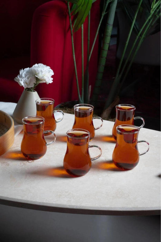 Borosilikat 6’lı Çay Bardağı 200 ml