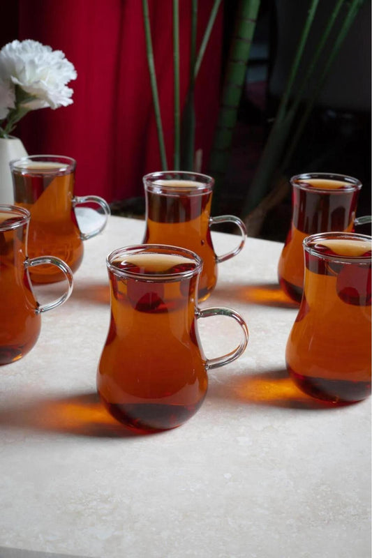 Borosilikat 6’lı Çay Bardağı 200 ml
