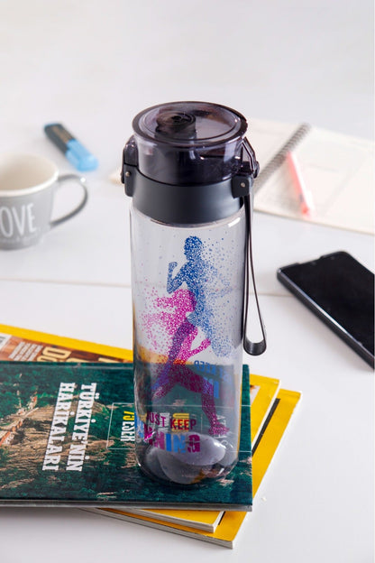 1 Adet Desenli Su Matarası 800 Ml