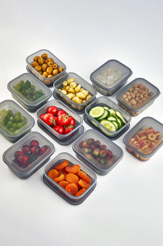 12 Adet Lunch Box Kahvaltılık Saklama Kabı