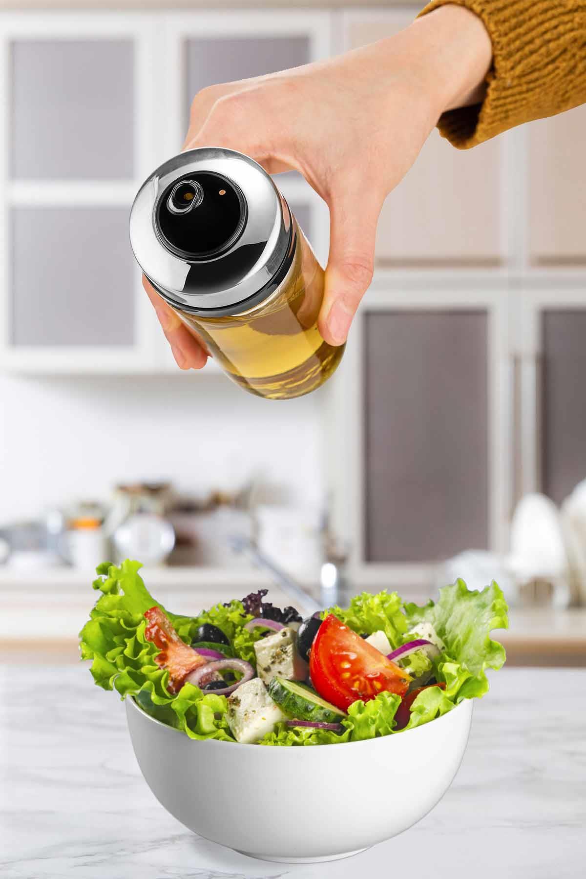 2'li Set Premium Damlatmaz Yağlık Sosluk Ve Sprey Yağlık Sosluk 245cc
