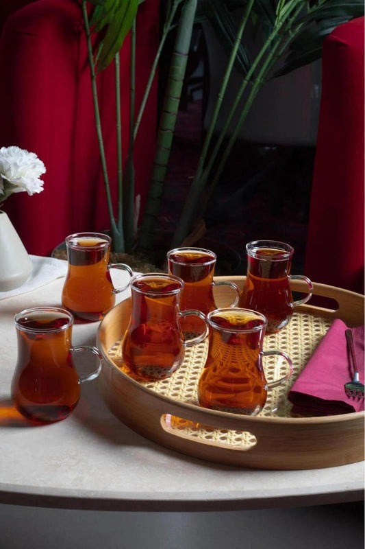 Borosilikat 6’lı Çay Bardağı 200 ml