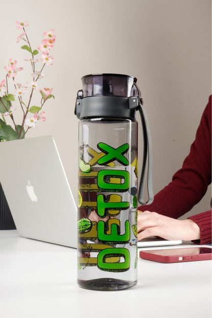 1 Adet Desenli Su Matarası 800 Ml