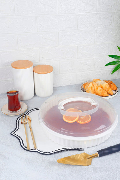 Pasta Kek Börek Taşıma Kabı Çok Amaçlı Saklama Kutusu 3800 ml Saklama Kabı