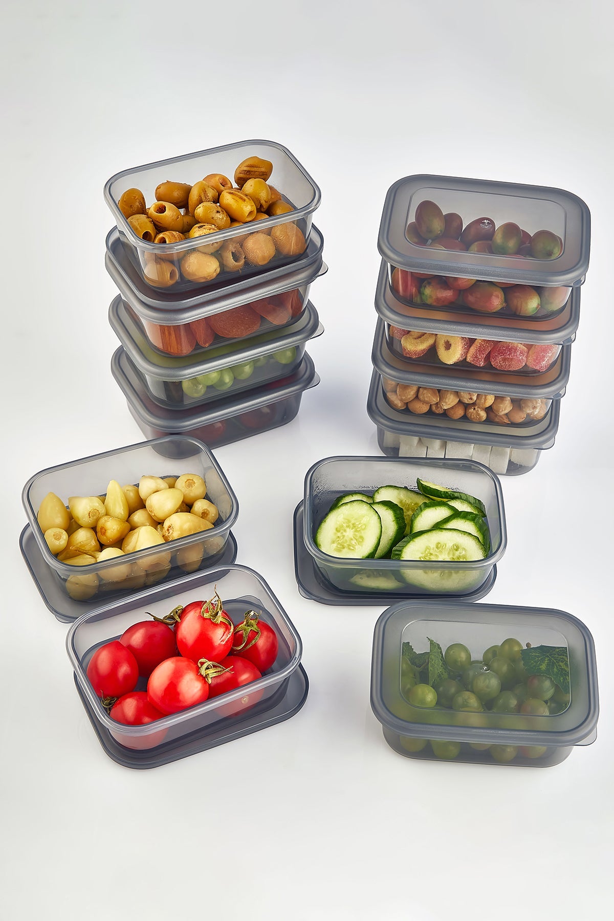 12 Adet Lunch Box Kahvaltılık Saklama Kabı