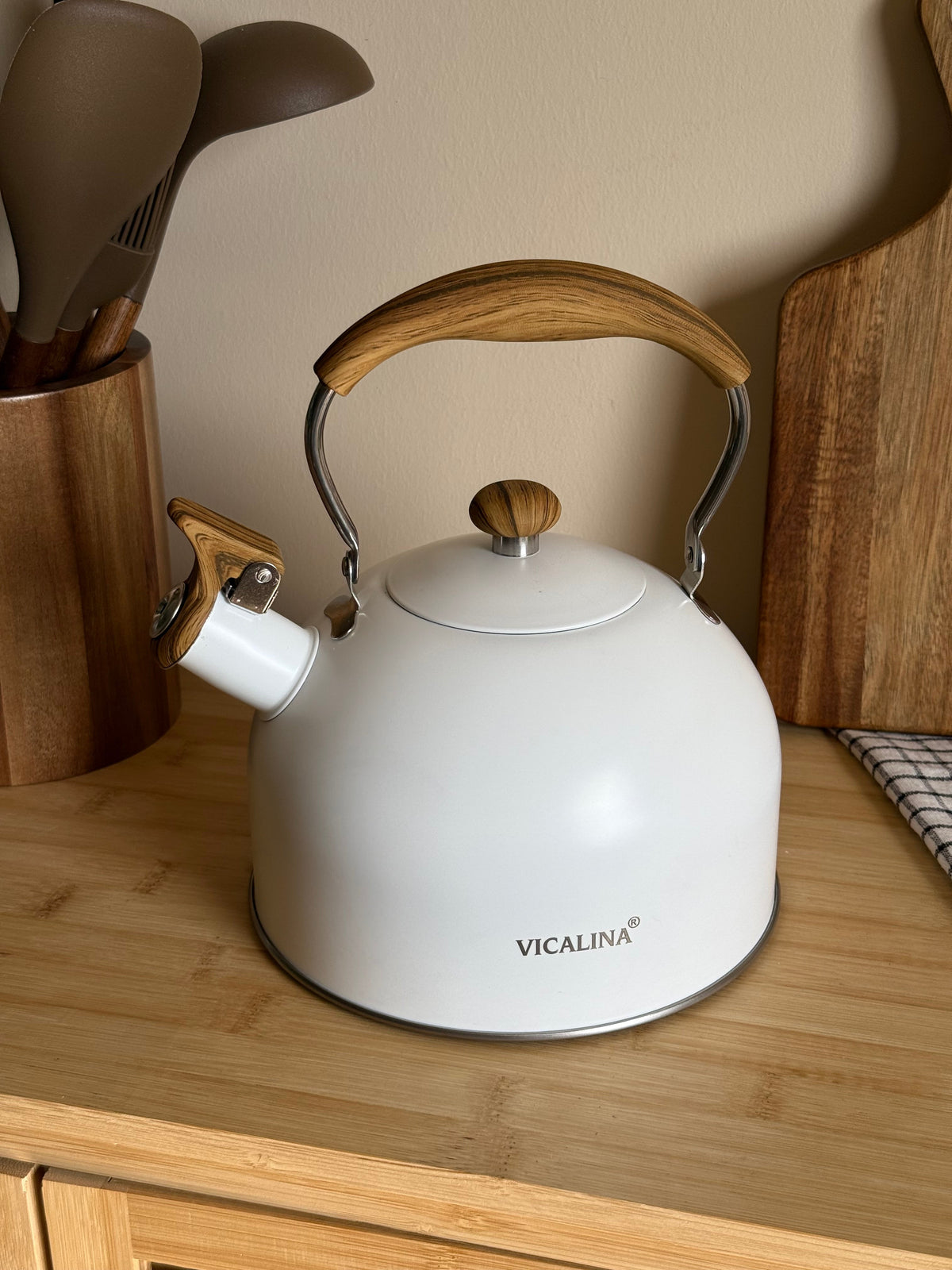 Vicalina Fırın Boya Çaydanlık 2,5 Litre Beyaz - 2. görsel