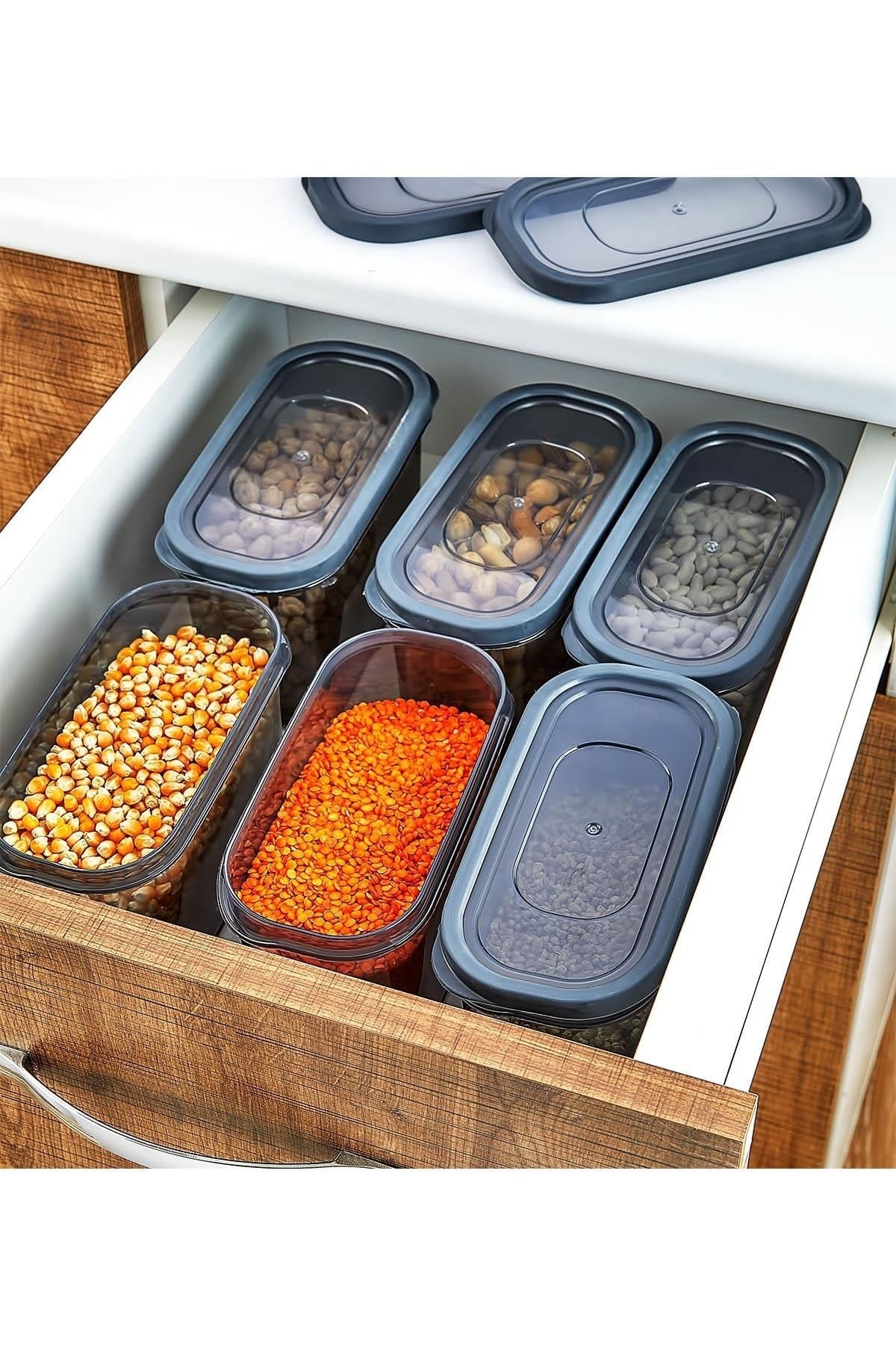 Nivabox 12'li Set Erzak Saklama Kabı  12x1500 ml