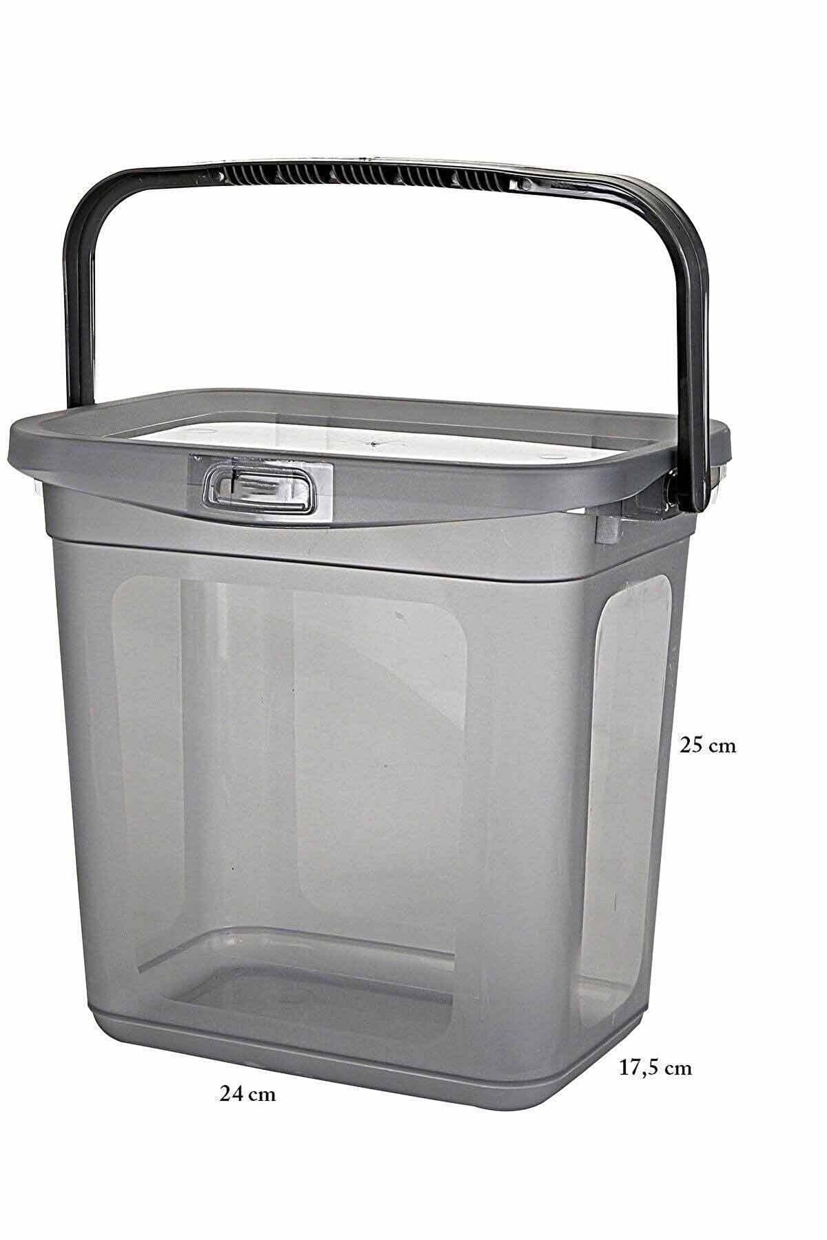 4'lü 6 Lt Erzak Saklama Kabı - Çok Amaçlı Un Deterjan Saklama Kabı 4x(6000ml)