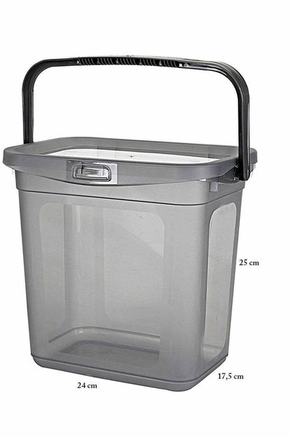 4'lü 6 Lt Erzak Saklama Kabı - Çok Amaçlı Un Deterjan Saklama Kabı 4x(6000ml)