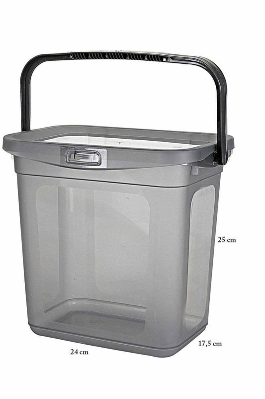 4'lü 6 Lt Erzak Saklama Kabı - Çok Amaçlı Un Deterjan Saklama Kabı 4x(6000ml)