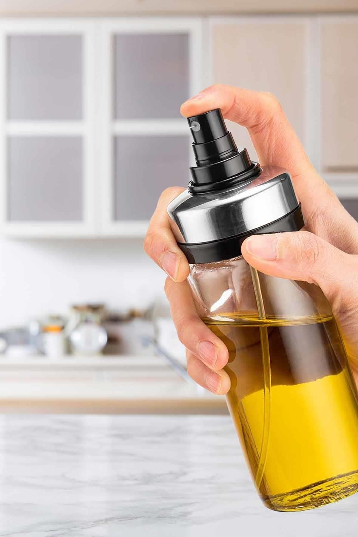 2’li Premium Metal Kapak Sprey Yağlık - Airfryer Sprey Yağlık - 245cc