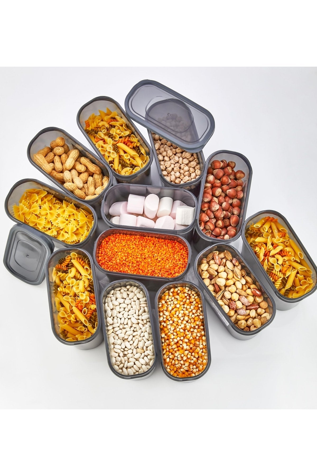 Nivabox 12'li Set Erzak Saklama Kabı  12x1500 ml