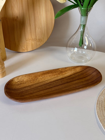 Melo Akasya Ağacı Oval Sunumluk 33x13 cm KOD:0065