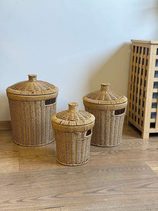 Linda 3 Boy Rattan Patates Soğanlık Seti KOD:87