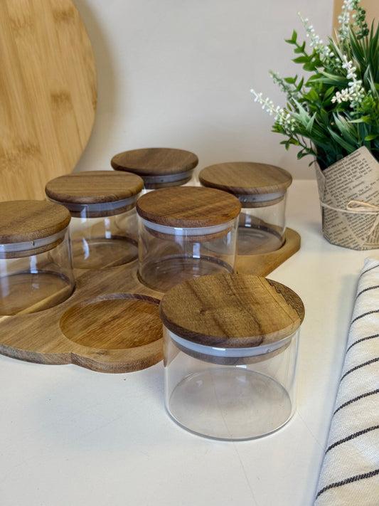 Carmen Akasya Ağacı Standlı 6 Li Kahvaltılık Seti KOD:13323