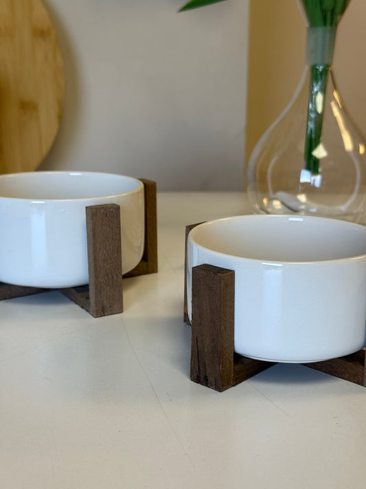 Bollu Ahşap Standlı Kase Set KOD:91190-89