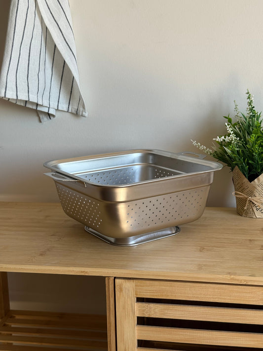 Garden Kare Kulplu Süzgeç 26 cm, KOD:9850