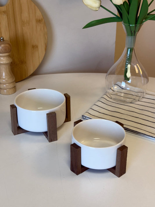 Bollu Ahşap Standlı Kase Set KOD:91190-89