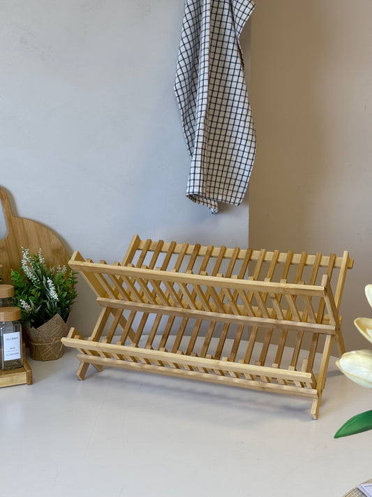 Lovy Bambu Büyük Boy Katlanır Tabaklık KOD:10782