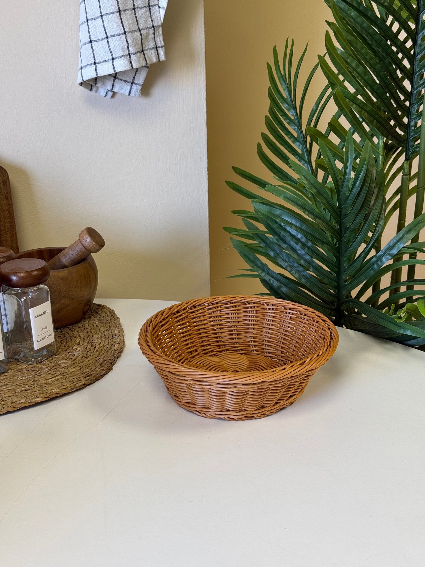 HOMENİVA Rattan Ekmeklik 21 cm