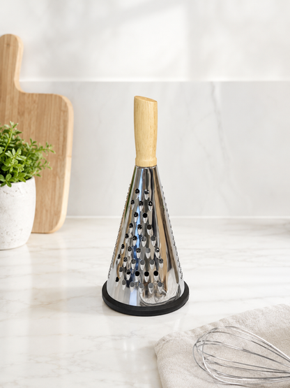 Grater Yuvarlak Bambu Tutmalı Kaydırmaz Taban Rende KOD:2874